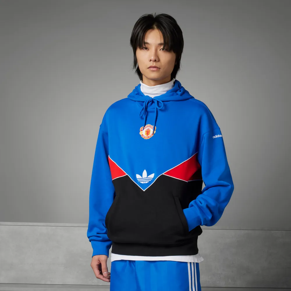 manchester united essentials trefoil sweatshirt