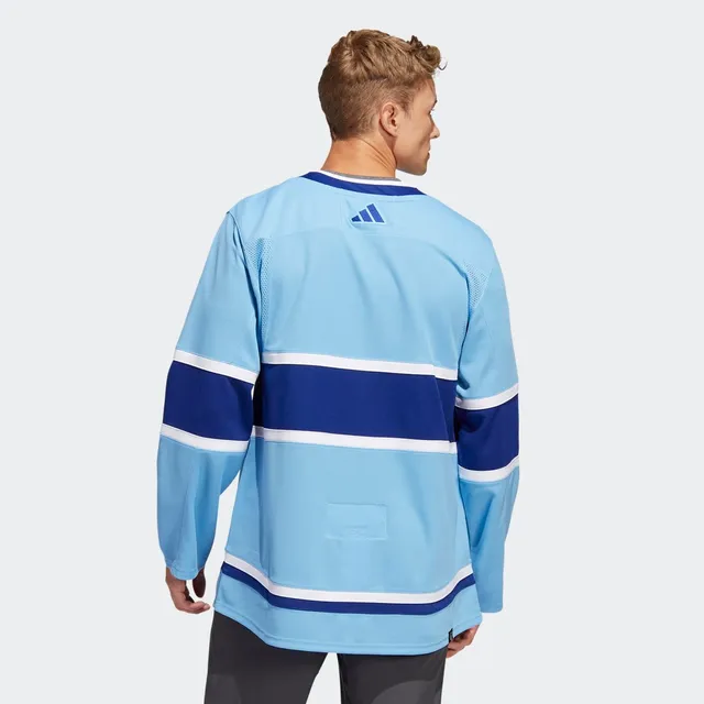 adidas Kraken Authentic Reverse Retro Wordmark Jersey - Blue, Men's Hockey
