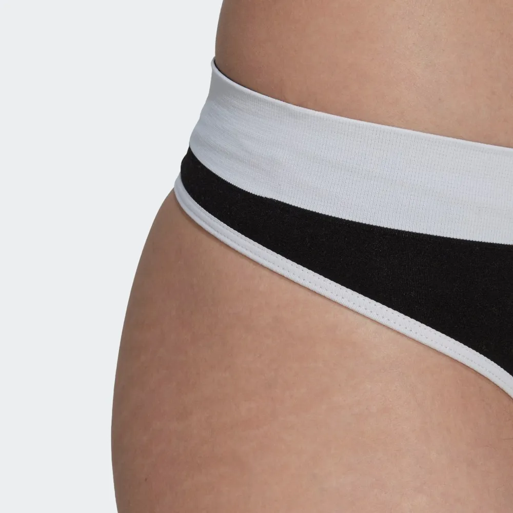 adidas Adicolor Comfort Flex Cotton Thong Underwear - White, Women's  Lifestyle