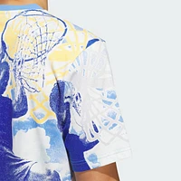 Playera Blue Summer Estampada