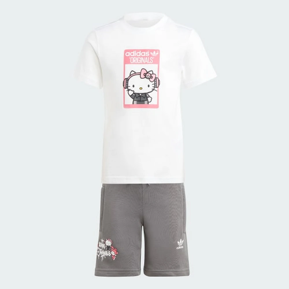 Conjunto de Playera Corta adidas Originals x Hello Kitty