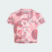 Playera Corta Essentials AEROREADY Seasonal Print Niños