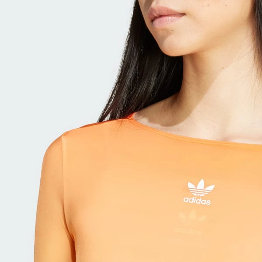 Vestido Mini adidas Originals Manga Larga Estampado