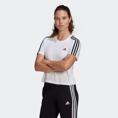 T-shirt Essentials Loose 3-Stripes Cropped