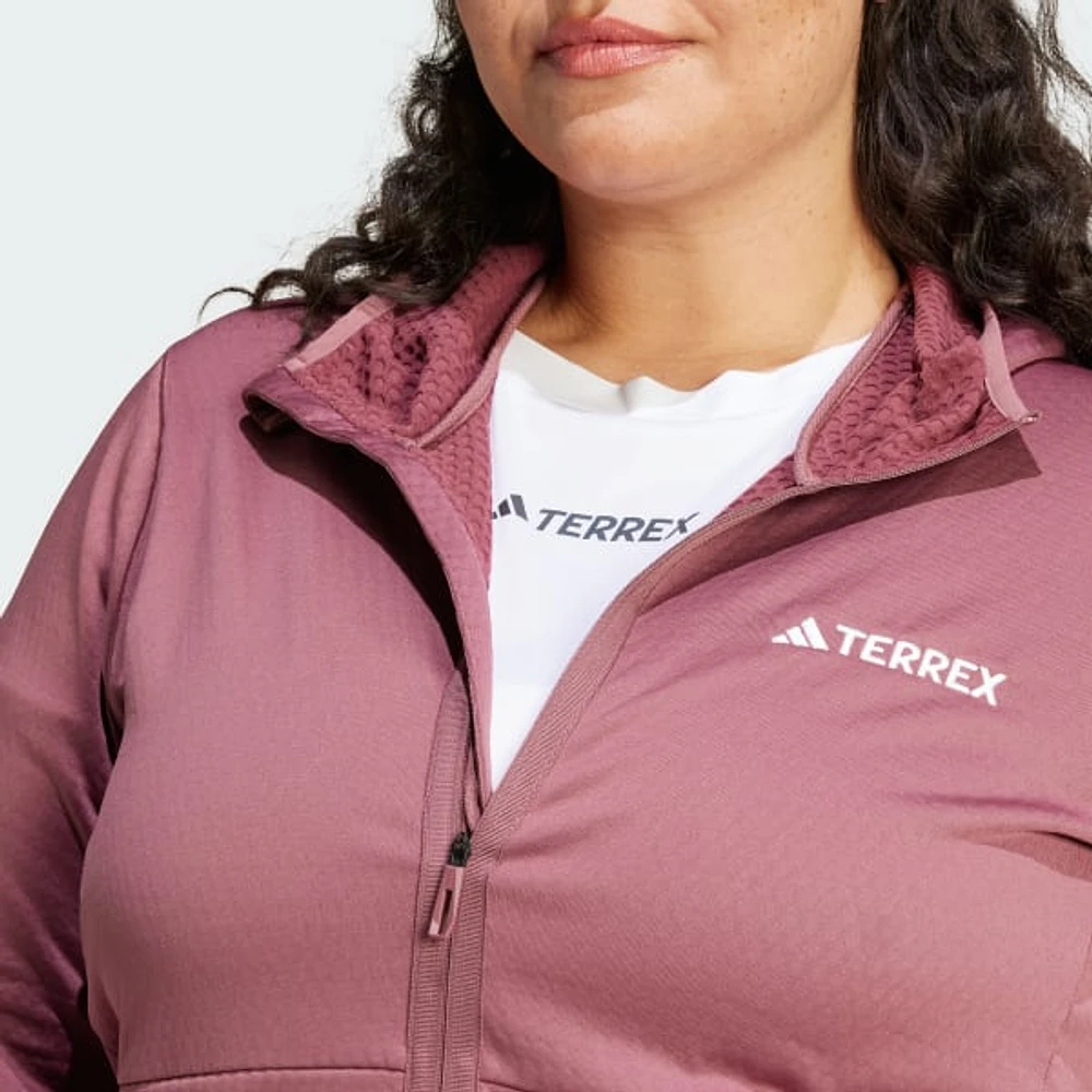 Chamarra con Gorro Terrex Xperior Ligera Tela Fleece