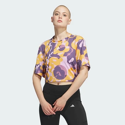 Playera Corta Train Essentials Estampado Floral