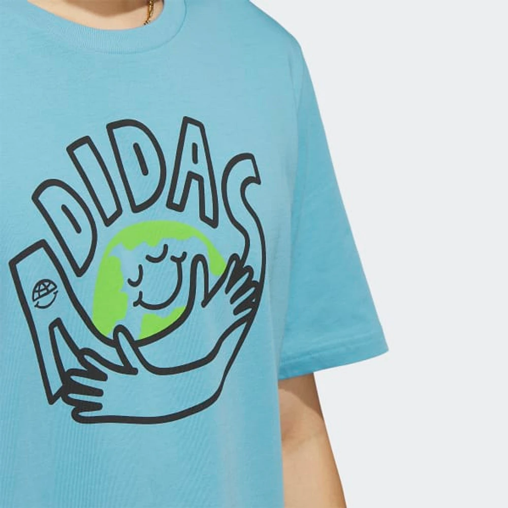 Playera adidas Change Through Sports Earth Estampada