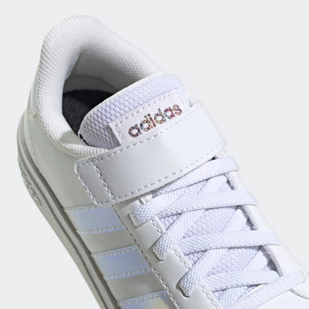 Tenis adidas Grand Court Lifestyle Cordones Elásticos y Tira Ajustable