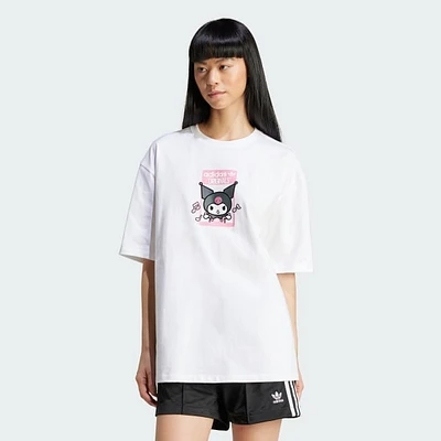 Playera adidas Originals x Hello Kitty Kuromi Estampada Holgada