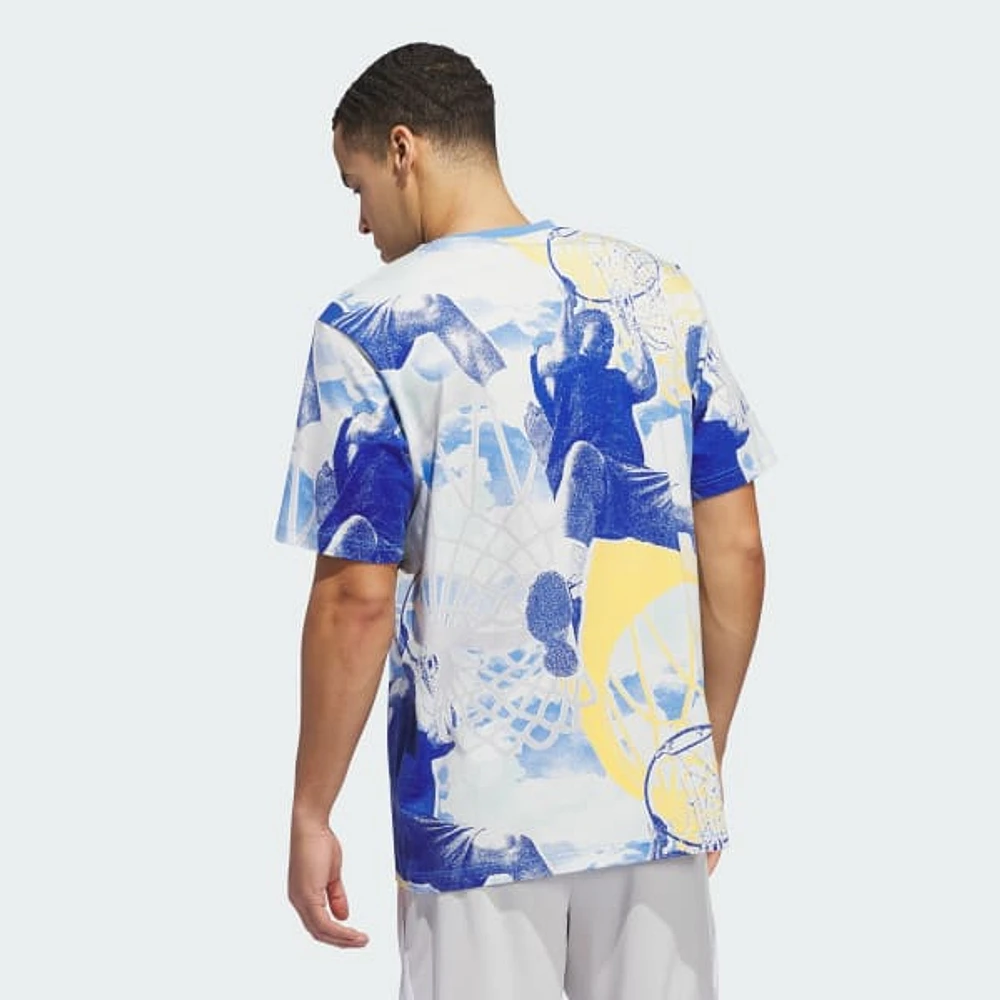 Playera Blue Summer Estampada