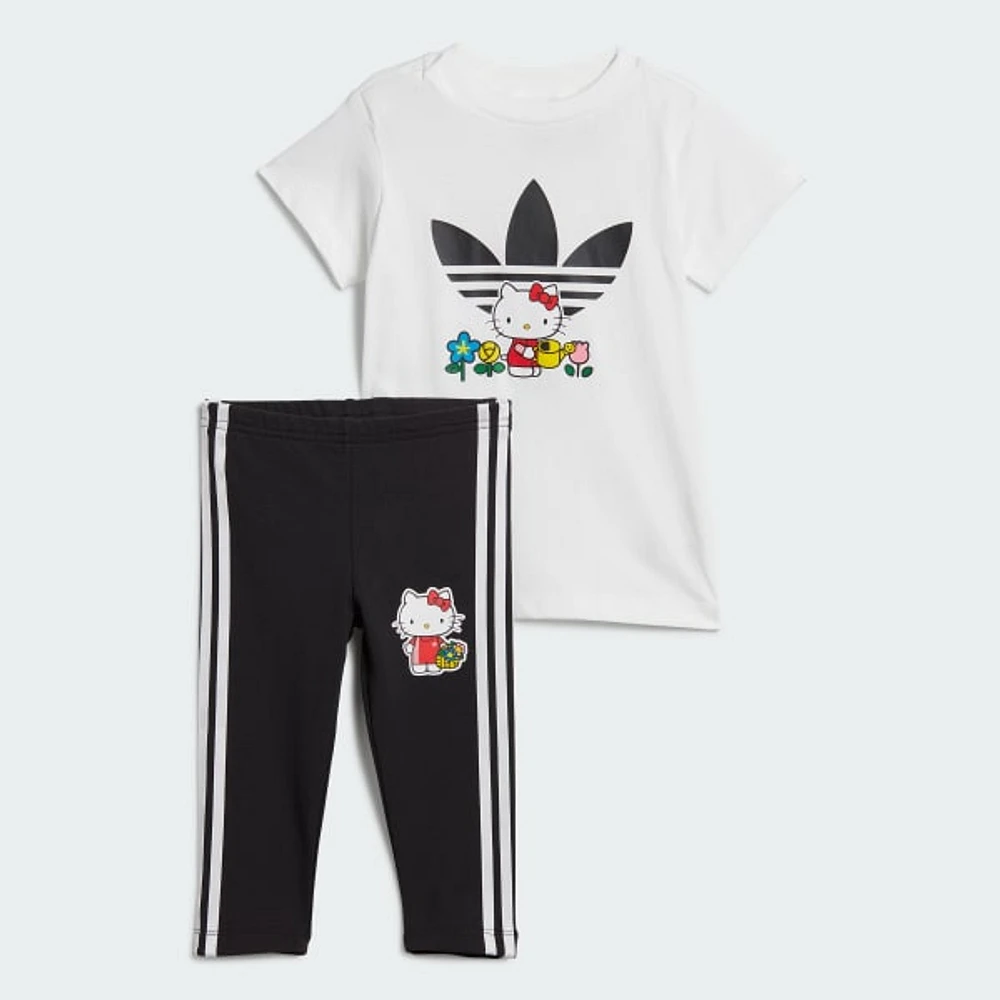 Conjunto de Vestido tipo Playera adidas Originals x Hello Kitty