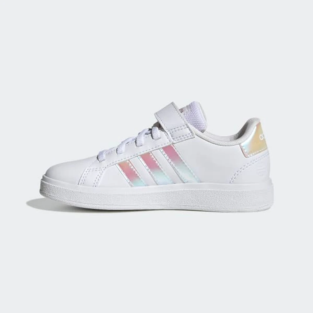 Tenis adidas Grand Court Lifestyle Cordones Elásticos y Tira Ajustable