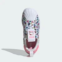 Tenis Superstar 360 adidas Originals x Hello Kitty para Niños