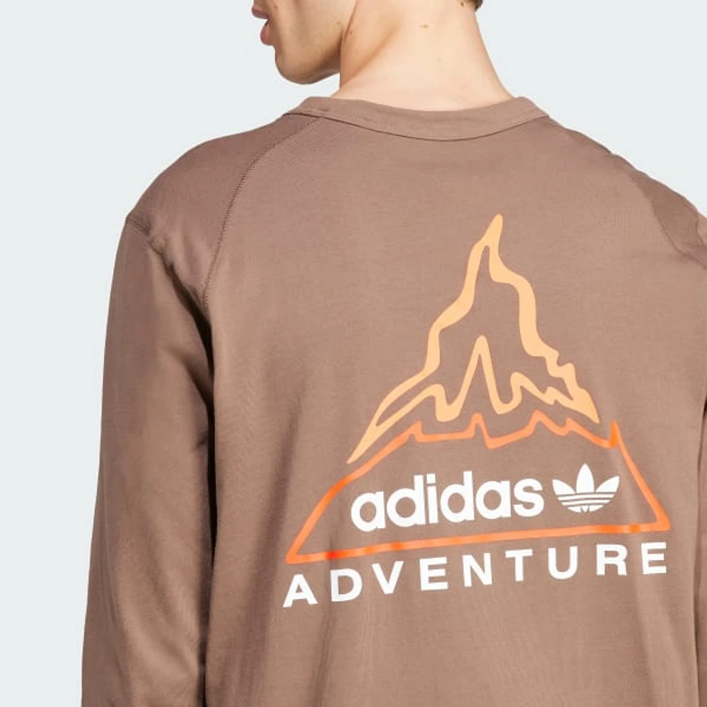 Playera adidas Adventure Manga Larga Estampada