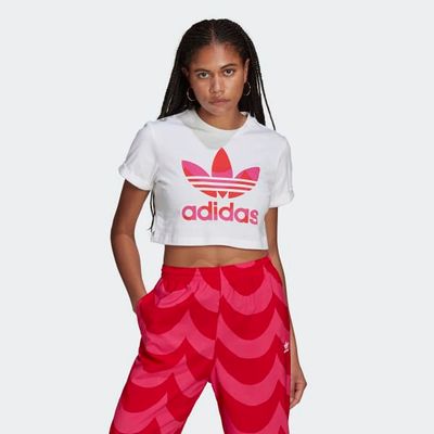 T-shirt Marimekko Trefoil Infill Cropped