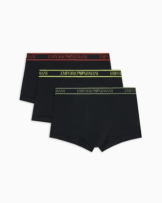 Three-pack of boxer briefs with core logo waistband