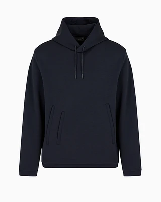 Travel Essential modal-blend double jersey hooded sweatshirt
