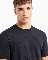 Armani Exchange - Regular fit jersey T-shirt, Man, Navy Blue, Size: