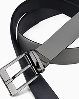Armani Exchange - Genuine leather belt, Man, Navy_blue, Size: TU