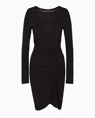 Stretch fabric tulip midi dress