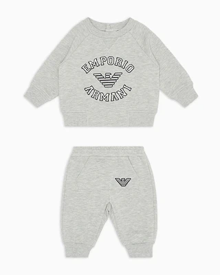 Jersey tracksuit with oversized logo