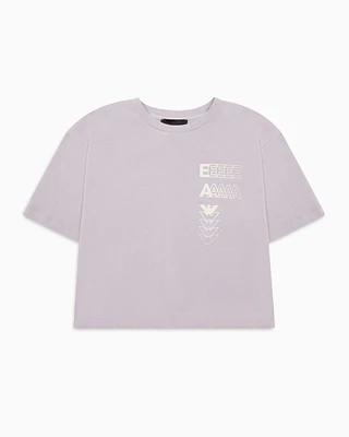 Jersey T-shirt with gradient logo