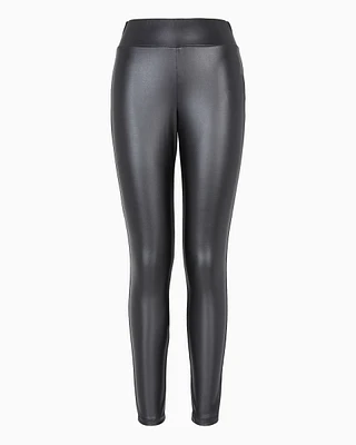 Matte faux leather leggings