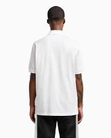 Armani Exchange - Regular fit cotton polo with logo, Man, White, Size: