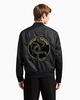 Armani Exchange - Reversible Satin Bomber, Man, Black, Size: M