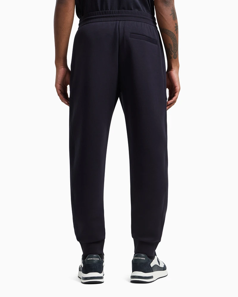 Armani Exchange - Jogger pants sweatshirt with contrasting inserts, Man, Navy Blue, Size: