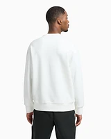 Armani Exchange - Crewneck sweatshirt with logo print on the chest, Man, White, Size: