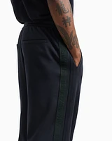 Armani Exchange - Regular fit trousers with contrasting band, Man, Navy Blue, Size: