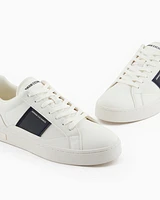 Armani Exchange - Sneakers with contrasting side band, Man, White, Size: 5M