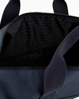 Armani Exchange - Rectangular backpack with external pockets, Man, Navy Blue, Size: TU
