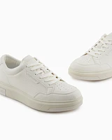 Armani Exchange - Basic sneakers with stitching, Man, White, Size: