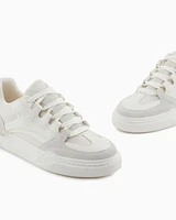 Armani Exchange - Oversized sneakers with contrasting inserts, Man, White, Size: