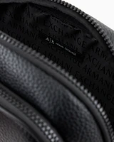 Armani Exchange - Bum bag with embossed logo and two pockets, Man, Black, Size: TU
