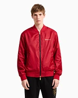 Armani Exchange - Reversible Satin Bomber, Man, Black, Size: M
