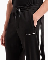 Armani Exchange - Logo Signature Joggers, Man, Black, Size: