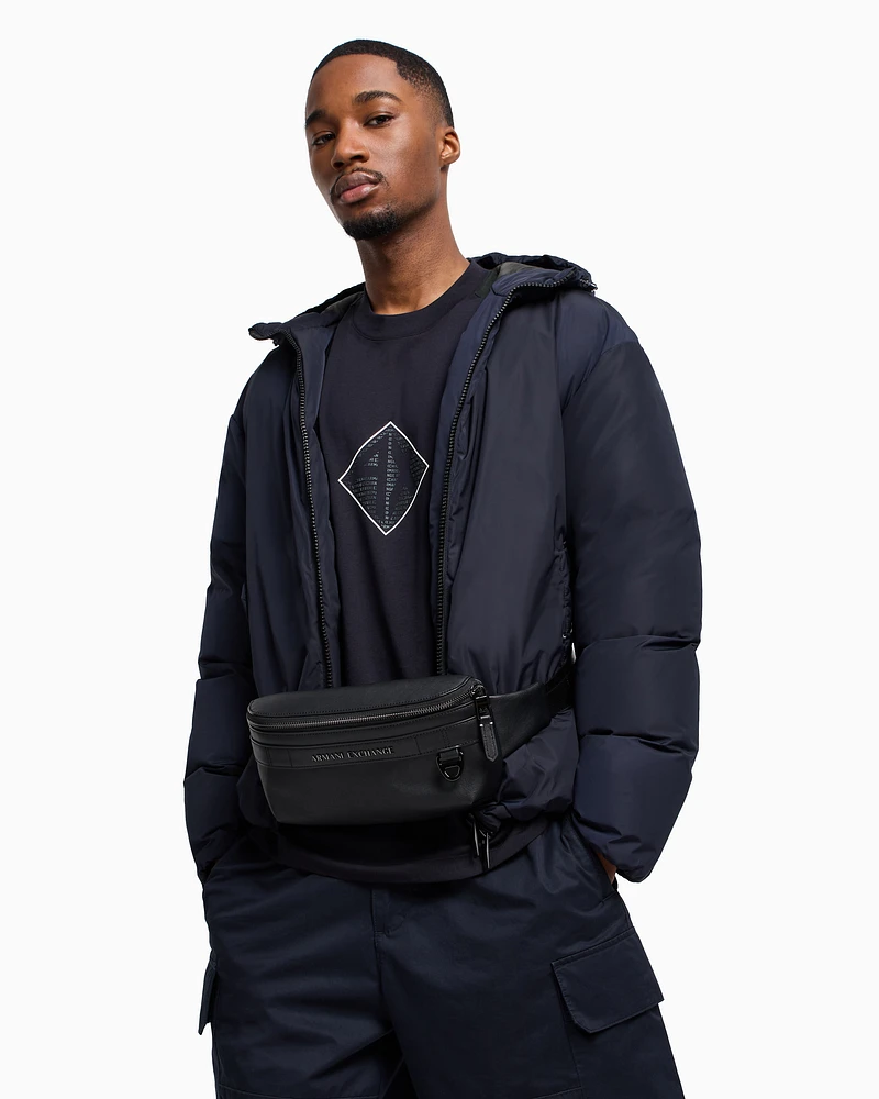 Armani Exchange - Rectangular pouch with hook, Man, Black, Size: TU