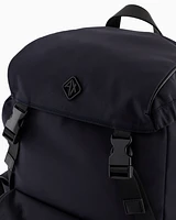 Armani Exchange - Rectangular backpack with external pockets, Man, Navy Blue, Size: TU
