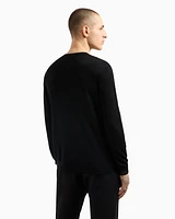 Armani Exchange - Crewneck Sweater, Man, Black, Size: