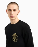 Armani Exchange - Crewneck Sweater, Man, Black, Size:
