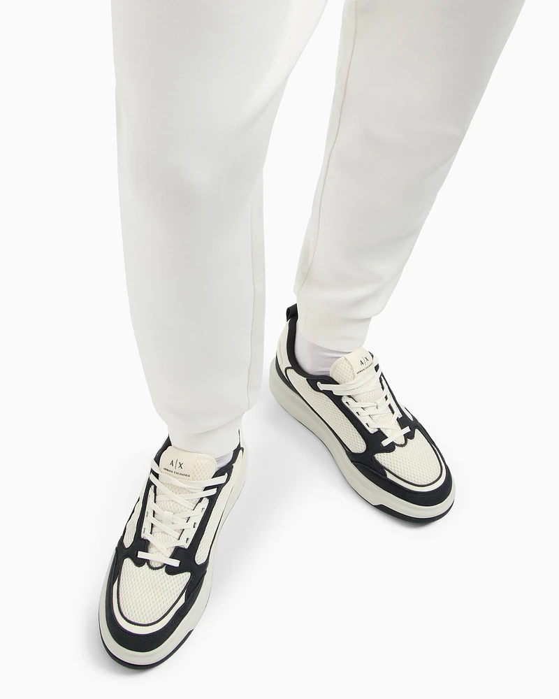 Armani Exchange - Jogger pants with logo on the back, Man, White, Size: