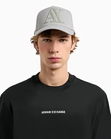 Armani Exchange - Visor cap with logo, Man, Grey, Size: TU