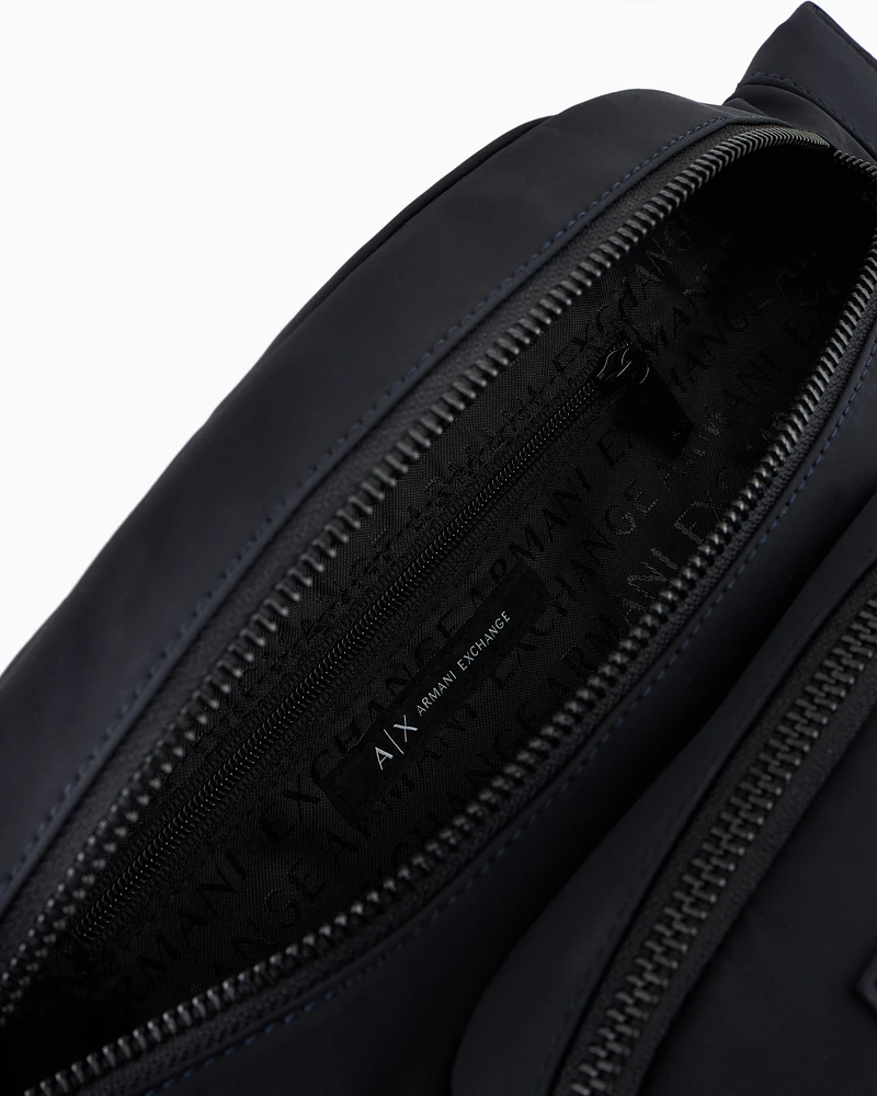 Armani Exchange - Waist bag with external pocket, Man, Navy Blue, Size: TU