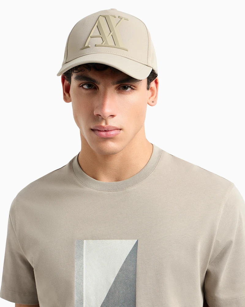 Armani Exchange - Visor cap with logo, Man, Beige, Size: TU