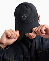 Armani Exchange - Cap with visor and logo, Man, Navy_blue, Size: TU