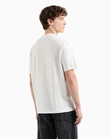 Armani Exchange - Regular fit T-shirt with print on the chest, Man, White, Size: