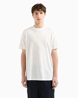 Armani Exchange - Regular fit mercerised cotton T-shirt, Man, White, Size: